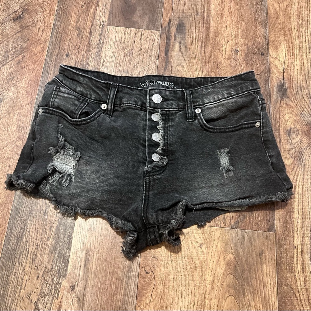 Target Wild Fable Black Jeans high rise Shorts